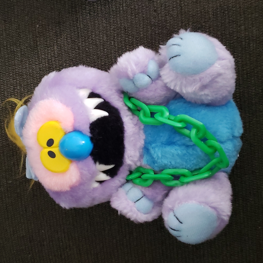 Vintage Kuddlee Uglee purple monster